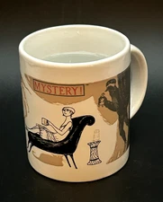 Vintage EDWARD GOREY for PBS MYSTERY! Mug ~ Heat Activated Color Changes