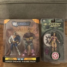 2008 DC Universe Cyborg Superman vs Mongul Figure Pack  Star Sapphire Brand New