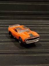 Aurora Javelin Pro-Stock HO Slot Car. Orange Vintage