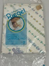 Babycare by Riegel Waterproof Bassinet Carriage Pad 18x27" Floral Print NOS