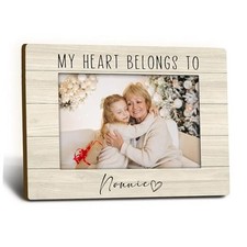 Nonnie Grandma 4x6 Picture Frame, Mother's Day Birthday Gifts for nonnie
