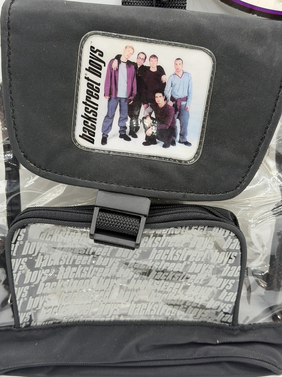 Backstreet Boys Backpack Rare Vintage Y2K 2000's Black Purse Clear