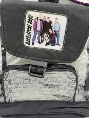 Backstreet Boys Backpack Rare Vintage Y2K 2000's Black Purse Clear