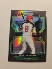 2022 Prizm Draft Picks Baseball Base Black #PDP24 Mikey Romero - High School G4