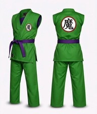 Dragon Ball Z Gohan Piccolo Disfraz Cosplay Verde Karate Gi Traje Regalo Halloween