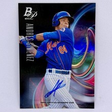 Andres Gimenez AUTO 2018 Bowman Platinum Top Prospects #TOP-32 - Mets | Toronto