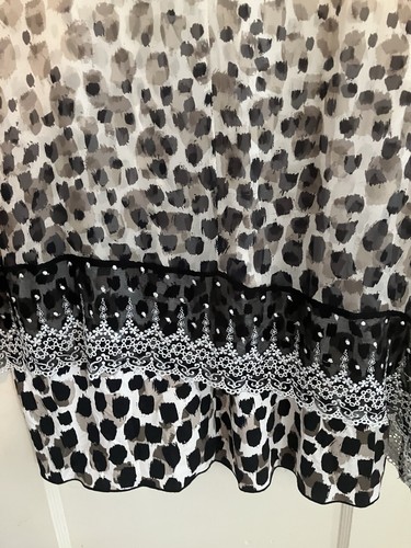 Vestido sin mangas con superposición bordado de seda STIZZOLI ITALY TALLA US 14/IT 50 2 piezas - Imagen 11 de 16