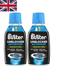 Ultra-Fast Bathroom Drain Unblocker 600ml - Hair & Soap Scum Dissolver