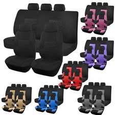For Nissan Car Seat Covers 5-seat Polyester Front Rear Split Bench Protectors