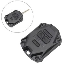 For Jeep Wrangler JK 2007 2008 2009-2017 Black ABS Car Key Fob Shell Case Cover