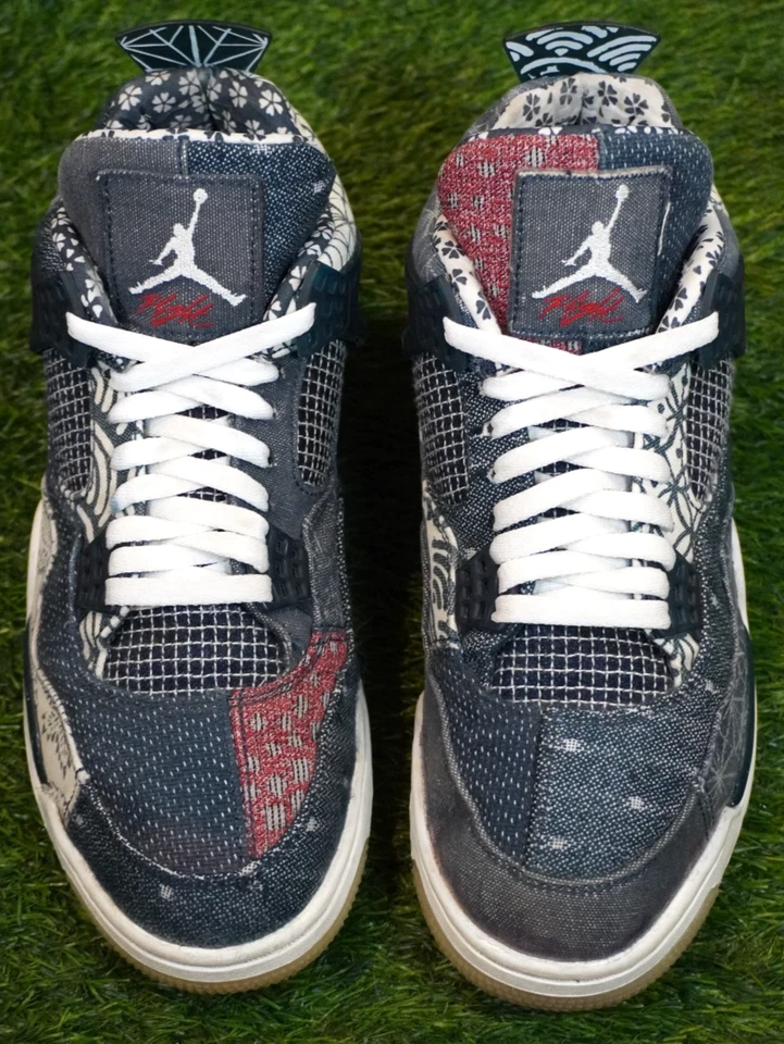 Jordan 4 Retro 'Sashiko' (Talla 9.5) *Muy Limpio / Buen Estado* CW0898-400 Foto 2 de 4