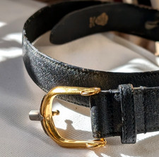 Rare Collectible Vintage Gucci Leather Belt with GP Buckle Size 26