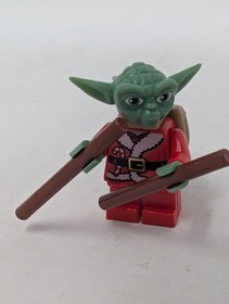 LEGO Stars Wars Yoda,  Santa Yoda, Backpack Minifigure 2011 Advent sw0358 7958