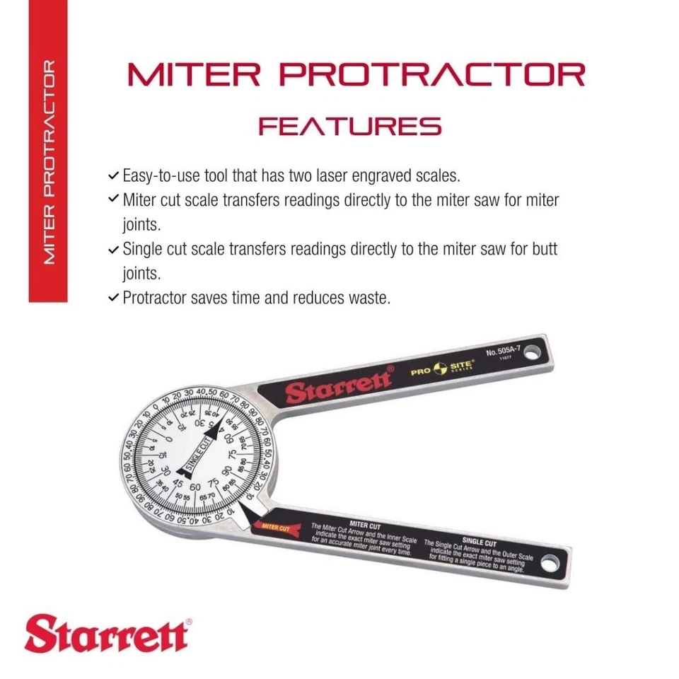 Precision Angle Finder Tool with Laser Engraved Scales - Image 4 of 4