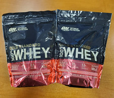2 Pk: ON Whey Protein Powder Strawberries Cream 1.5 lb. ea. Exp 9/30/26 R2P7