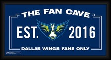 Dallas Wings Framed 10" x 20" Fan Cave Collage