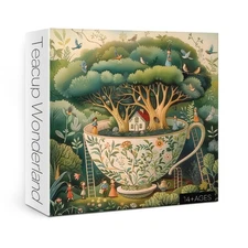 Beautiful Tea Cup Tree Puzzles for Adults 1000 Pieces Magic Bird House