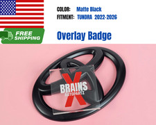 Fit For 2022-2026 Tundra Matte Black Front Grille Overlay Emblem Logo Badge