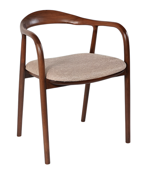 Brauner Armlehnenstuhl TextilstüHle Stilvolle PolsterstüHle MöBel-image
