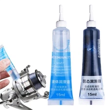 2x Fishing Reel Bearing Special Lubricating Oil Fishing Reel Grease Maintenance