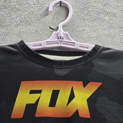 FOX Racing Men Jersey M Black Camouflage Logo Mexico Motocross BMX