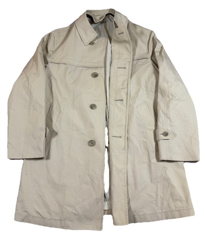 London Fog Women's Cream/Tan Trench Coat Jacket Size 42 Regular Shell Only*