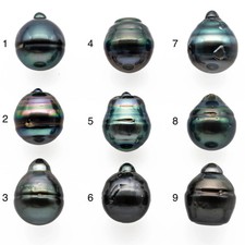 12-13mm Tahitian Pearl Drop Undrilled Loose Single Piece in High Luster and Nat