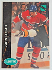 1991-92 Parkhurst #84 John LeClair Rookie Card - Montreal Canadiens RC. rookie card picture