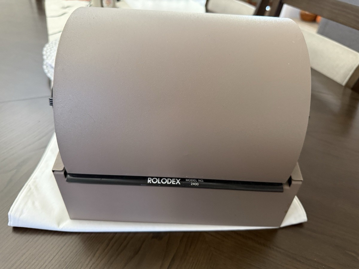 Vintage Zephyr Rolodex Model 2400 X With Bakelite Knobs 2400x for