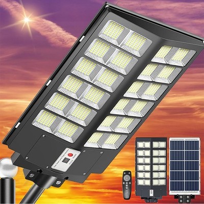 9000W Solar Street Light Outdoor LED Dusk to Dawn Flood Light with Motion Sensor
