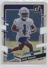 2023 Donruss Rated Rookie Press Proof Silver Die-Cut 18/75 Josh Downs #345 11qd