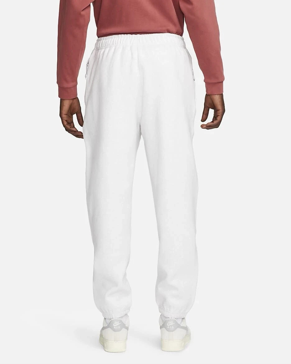 Size L Nike Solo Swoosh Fleece Loose Fit Joggers Large Birch