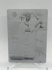 2017 Bowman Chrome Draft WILKERMAN GARCIA RC Black Printing Plate 1/1 Yankees