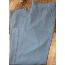 32 Degrees Cool Womens Pants Lounge Activewear Casual Elastic Waist Blue Large