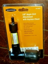 3/8" Angle Drill Attachment with Keyless Chuck - Item #69337