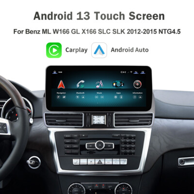 12.3'' Android Carplay TouchScreen Navi For Benz ML W166 GL X166 SLK R172 SLC