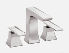 Heritage Hemsby 3 Hole basin Mounted mixer chrome taps inc waste fitting THPC06