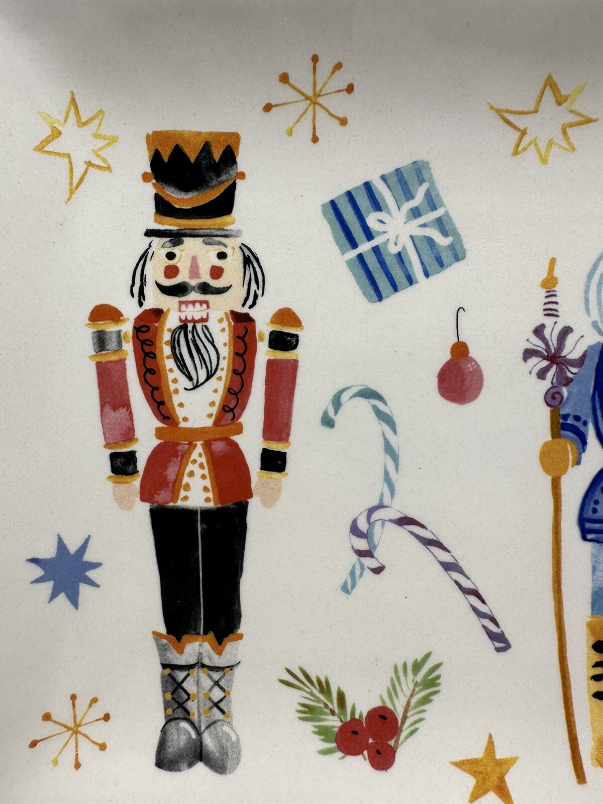 World Market Nutcracker Rectangle Serving Plate Christmas Entertaining