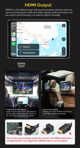 Qualcomm 10.1 Zoll Android 12 Autoradio 2DIN Bluetooth CarPlay USB WiFi 8 Kern - Bild 13 von 15