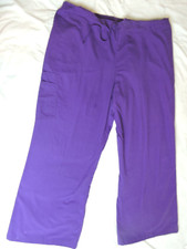 Dickies Womens SB Purple Navy Blue Drawstring Scrub Pants Size XL Lot Of 3