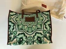 100% authentic Etro Canvas Tote - Green Ivory...