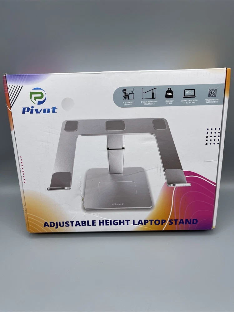 Adjustable Aluminum Laptop Stand Ergonomic for 11-17in Computers  