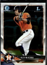 2018 Bowman Chrome Alex McKenna Houston Astros #BDC99  3 Card Lot