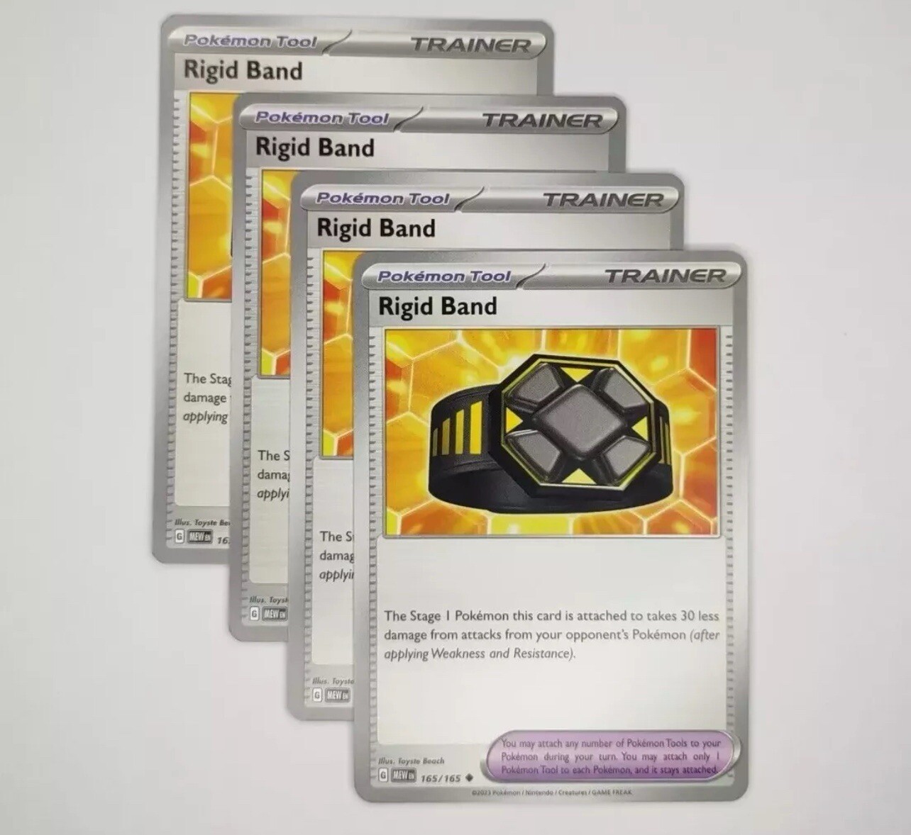 Pokemon Card 151 4x Playset Rigid Band 165/165 Near Mint