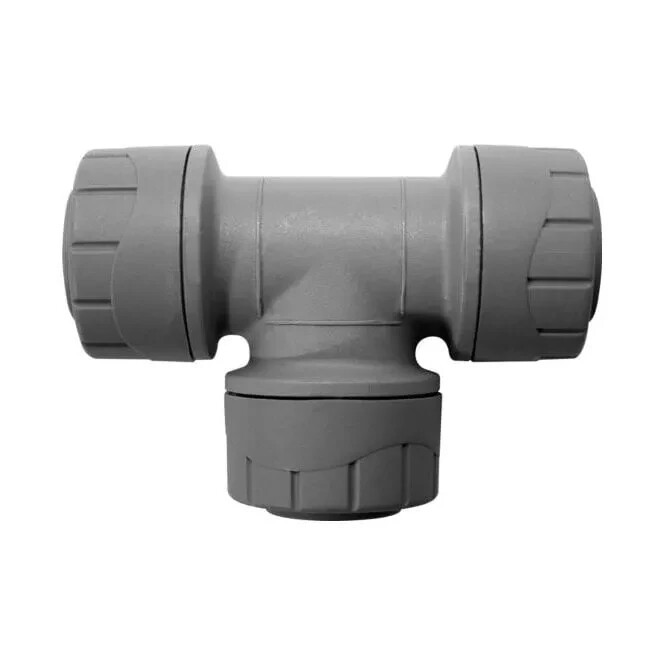 Polypipe PolyPlumb PB222 22mm Equal Tee - (Pack of 10)