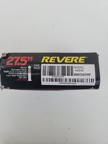 Revere Bicycles 2-Pack of Black 27.5" x 2.10-2.35 48mm Presta Valve Premium B... - Picture 2 of 3