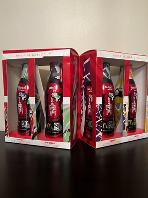 Coca Cola & McDonald's Aluminum Bottle FIFA 2010 World Cup Set of