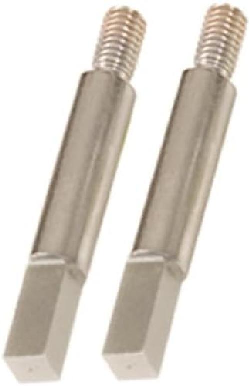 Adaptador cuadrado, 6 mm, paquete de 2, cromado