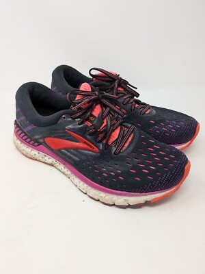 Brooks Shoe Womens Black/Pink Transcend Sneakers