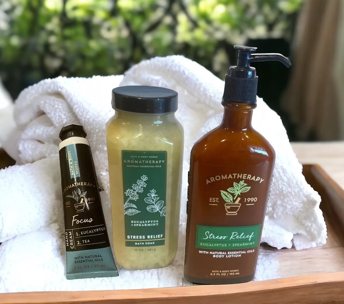 B B Works Aromatherapy EUCALYPTUS SPEARMINT STRESS RELIEF Lotion Soak Cream